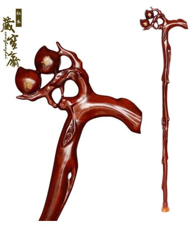 Wooden Cane Solid Walking Stick Crutch Natural Wooden Walking Stick Wood Decorated Handle Walking Stick for Men and Women. Wooden Decorative Canes and Cane for Elderly Seniors Independence - Buy Online on GoSupps.com