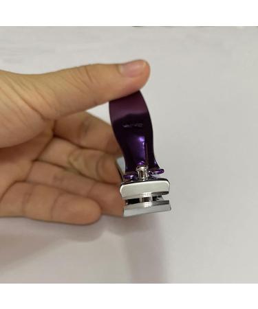 UNbit Nail Clipper Travel Purple Nail Scissors for Nails Professional Cuticle Clipper Carbon Steel Fingernail Gift - Buy Online on GoSupps.com