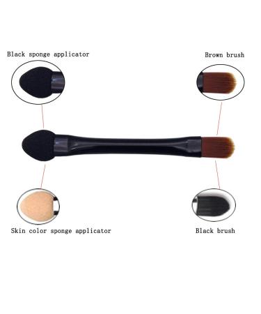 Vsaidi 10pcs Dual-Sided Eyeshadow Brushes Set | Sponge Applicator + Travel Size | Concealer Brush Included - Buy Online on GoSupps.com