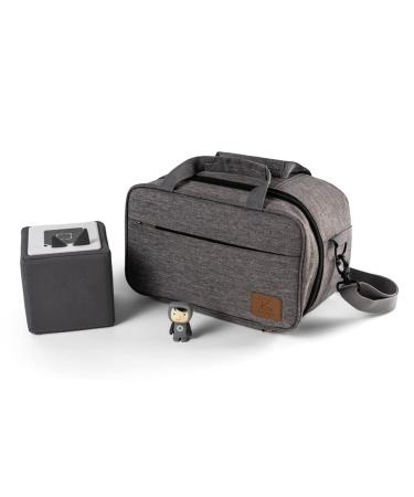 Liebenzeug bag for Toniebox 8 hearing characters headphones charger and accessories also usable as a transport bag and storage box (gray)