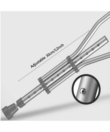 LINYUES Armpit Walking Stick Folding Crutches for Adult Disabled Elderly Adjustable Armpit Crutches Lightweight Aluminum Medical Crutches Silver (1 Pair) Anniversary - Buy Online on GoSupps.com
