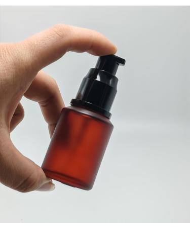 Ericotry 1PCS 30ml 1oz Rose Red Frosted Empty Glass Cosmetic Cream Lotion Pump Bottle With Black Pump Head And Anti-Dust Cap Travel Containers For Beauty Liquid Essential Oil Emulsion - Buy Online on GoSupps.com