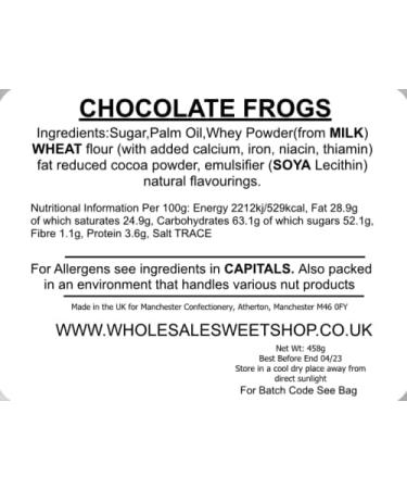 Ellies Jellies Chocolate Frogs 458g Bucket - Buy Online on GoSupps.com