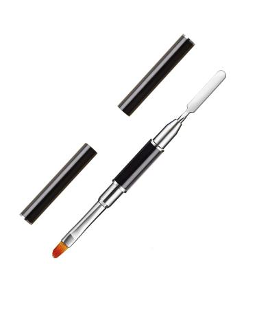 Kalolary Nail Brushes Gel Dual Poly UV Gel Nail Brush Dual-Ended Poly UV Gel Nail Brush Coloring Rod Manicure Nail Tool Black - Buy Online on GoSupps.com