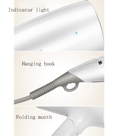 1800W professional beauty power generation hair dryer nano water negative ion hair dryer with 6-speed heating setting 50 C constant temperature detachable air nozzle SHPEHP-White - Buy Online on GoSupps.com