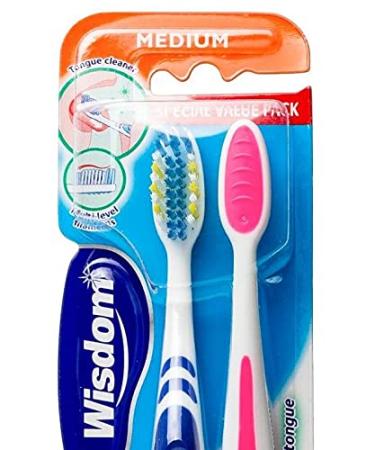 Buy Wisdom Regular Fresh Toothbrush Medium - 2 Pack | International Shipping Available - Buy Online on GoSupps.com