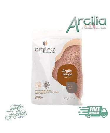 Argiletz Superfijn Rood Klei - 200g | Premium French Clay for Skincare | International Shipping Available - Buy Online on GoSupps.com