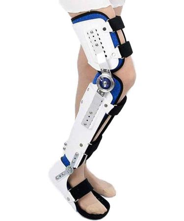Adjustable Hip Joint Fixation Bracket Knee Orthosis Support Joint Stabilizer Hinged Knee Brace Fracture Fixed Guard Splint Leg Protector Fully Adjustable Calf Ankle Foot Fixed Bracket Protect Knee Right