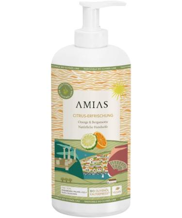 Orange & Bergamot Hand Soap 500 ml - 97% Natural - Super Refreshing - Buy Online on GoSupps.com