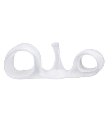 Soft Silicone Hallux Valgus Orthosis Toe Overlap Repair Correction Foot Pain Relief Pads for Women Men - White