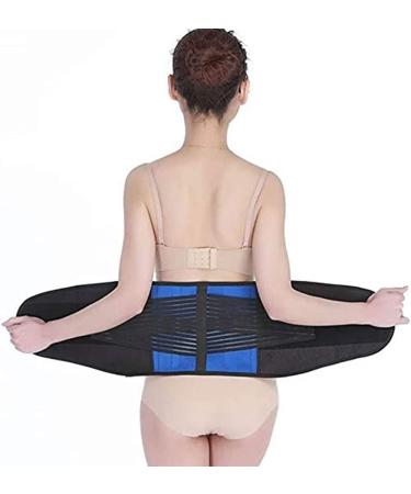 Sports medicine-adjustable back support decompression back belt for pain relief in the lower back area lumbar decompression belt lumbar vertebrae traction device for men and women (XXL/XX-Large black