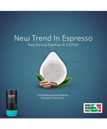 LUGANO ESE Espresso Pods - Compostable Espresso Pods - Italian Coffee Pods - 18 count - Elite Life Elite Life 18 count (Pack of 1) - Buy Online on GoSupps.com