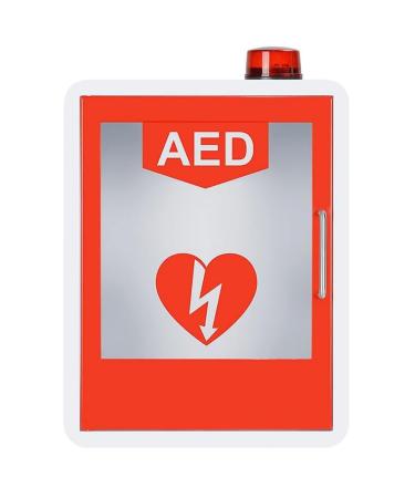 Qianmei wall-mounted AED defibrillator storage cabinet first aid cabinet with alarm system and magnetic access control for home office hospital