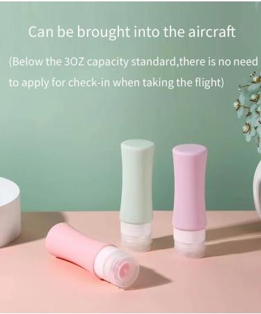 omoigawa Travel toilet bottle set TSA approved travel 3OZ container leak proof travel container without BPA travel cosmetics shampoo and lotion can be refilled 4-color set. - Buy Online on GoSupps.com