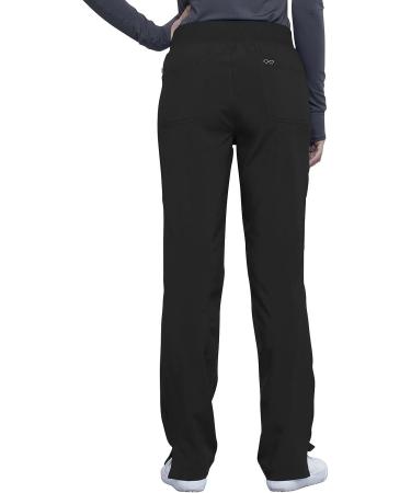 Cherokee Infinity Women's Pull-on Scrub Pants - Performance Stretch - Size Large, Black - Buy Online on GoSupps.com