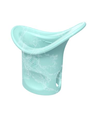 Eye Rinse Cup Silicone Eye Washer Portable Cleaning Cup Engineering Design to Fit Eyes for Effective Cleansing Soft Eye Cleaning Cup Eye Bath for Elderly Women Men and Children Eye Cleansing blue