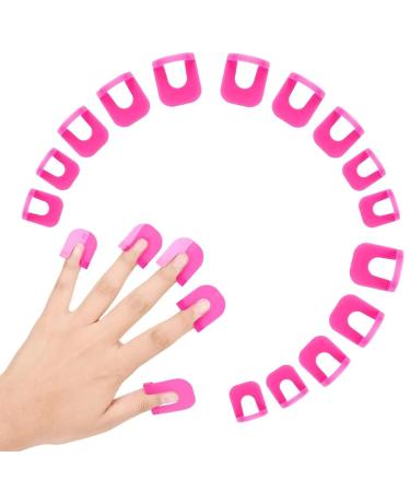 DJSUEW 52 pieces 2 x stencils made of soft plastic protects the nail polish from leaking and can be reused