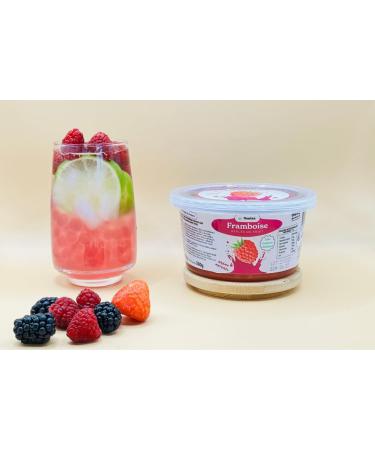 Nostea - Raspberry Bubble Tea Beads - Popping Boba Gluten Free - Fruit Juice Beads for Tea Drinks Dessert - Made in France - 450g - Buy Online on GoSupps.com