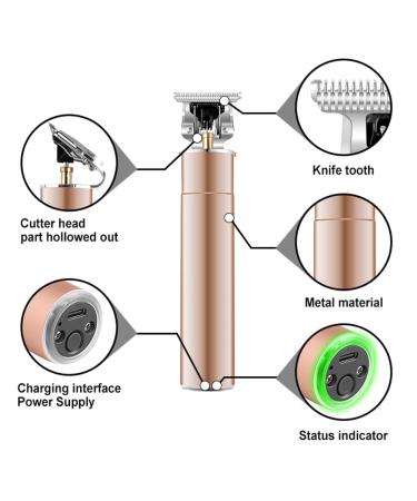 Shop Heavy-Duty T-Shaped Hair Clippers | Cordless 0mm Bald Trimmer for Men - Grey - Buy Online on GoSupps.com