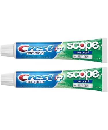 Crest Complete Whitening + Scope Outlast Ultra Toothpaste 6.5 oz (184g) - Pack of 2 - Buy Online on GoSupps.com