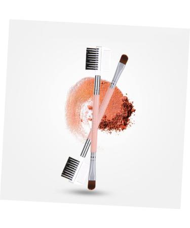 Didiseaon 1 Duo Eyebrow Brush - Professional Double-Headed Makeup Brush for Eyeshadow & Eyelash - Miss Pink Cosmetics Tool for Flawless Makeup - Buy Online on GoSupps.com