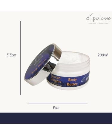 Di Palomo Tuscan Dreams Body Butter 200ml - Luxurious Shea Butter Moisturizer for Women - Nourishing Body Lotion & Cream - Buy Online on GoSupps.com