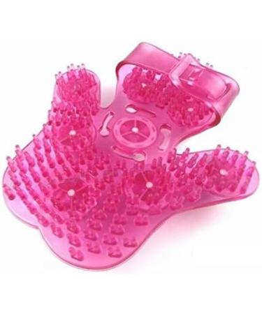 Topwon Palm Shaped Massage Glove - 360-degree Metal Roller Ball for Body Care and Cellulite Reduction (Pink) - Buy Online on GoSupps.com