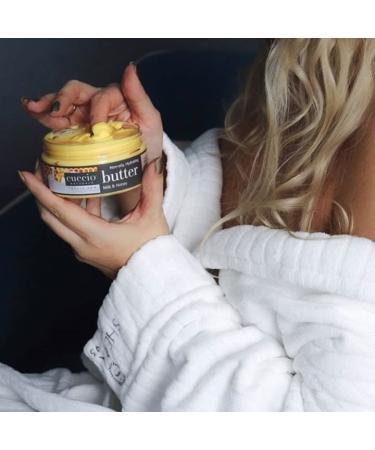 Cuccio Naturale Butter Blends Milk & Honey Body Cream - Ultra-Moisturizing 8 Oz for Dry Skin Repair - Buy Online on GoSupps.com
