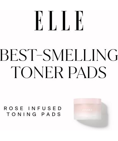 FEMMUE Rose Infused Face Toning Pads (60 Pack) | Daily Exfoliating Toner Cotton Rounds with Rose Water | Korean Skin Care New Rose Infused Toning Pads - Buy Online on GoSupps.com