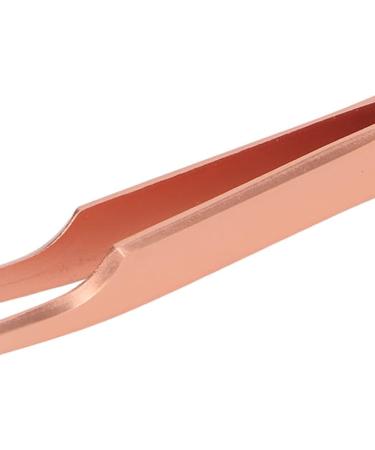 Professional Eyelash Tweezers Stainless Steel False Eyelashes Extension Tweezers with Ergonomic Grip for Home Salon (Oblique Tweezer) - Buy Online on GoSupps.com