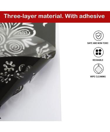 Henna Tattoo Stencil Kit - 16 Sheets for Hands, Legs & Body - Glitter Airbrush DIY Indian Temporary Tattoo Stickers for Women & Girls - Buy Online on GoSupps.com