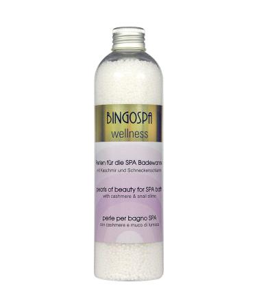 BingoSpa BINGOSPA Home Spa Bath Cosmetics: Beauty Bath Pearls with Cashmere and Snail Slime 230g