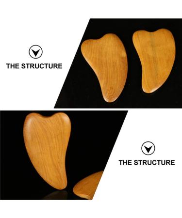 Buy Healifty 2pcs Facial Scraping Tablets - Wooden Gua Sha Massage Tools for Skin Care & Facial Lifting - International Shipping Available - Buy Online on GoSupps.com
