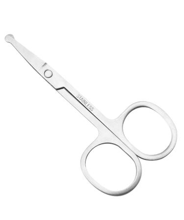 Bartscher men nasal hair scissors with rounded ends nasal hair scissors ear hair scissors bortet scissors with stainless steel just rounded tip bartschneider men cut-steel color white steel