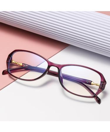 Shop Iynwbjts Anti-Blue Light Reading Glasses for Women - Ultra-Light Korean Fashion High Definition for All Ages | 1.00 Red - Buy Online on GoSupps.com