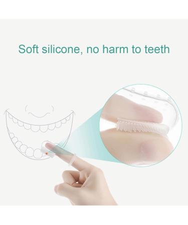 1set Baby Finger Toothbrush for Training Teething Kids Soft Silicone Training Toothbrush Baby Children Oral Care Tooth Brush Baby Stuff Yellow - Buy Online on GoSupps.com