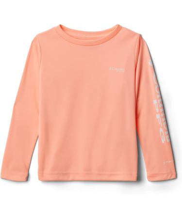 Columbia Girls' Tidal Tee Long Sleeve - Orange XXS | Comfy & UV Protection - Buy Online on GoSupps.com