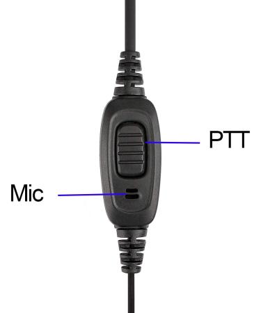 Retevis Case of 10 Two Way Radio Earpiece with Mic - Compatible with Baofeng, Arcshell, and more - Single Wire Earhook Headset for Clear Communication - Buy Online on GoSupps.com