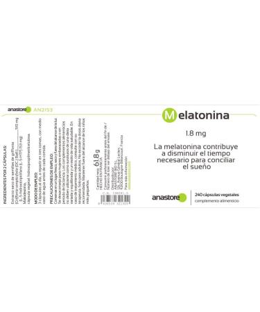 Melatonin * 1.8 mg / 120 doses * Sleep * (1 dose 2 capsules) * to reduce sleep time. - Buy Online on GoSupps.com