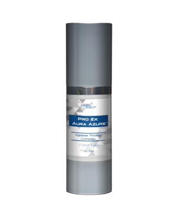Pro 2x Aura Azure Serum - Anti Aging Serum - 2 Month Supply - Skin Firming Complex to Reduce Wrinkles Appearance - Exfoliate - Nourish - Improve Hyperpigmentation & Dark Circles - Aid Cell Renewal