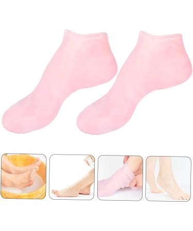 DOITOOL 2 Pairs Sock Beauty Care Moisturizing Tableware Sucker Oil Reusable Spa Soften Moisture Booties for Women Skin Protect Soles Nourishing Women s Women's Pink Sebs Silicone Gel Foot - Buy Online on GoSupps.com
