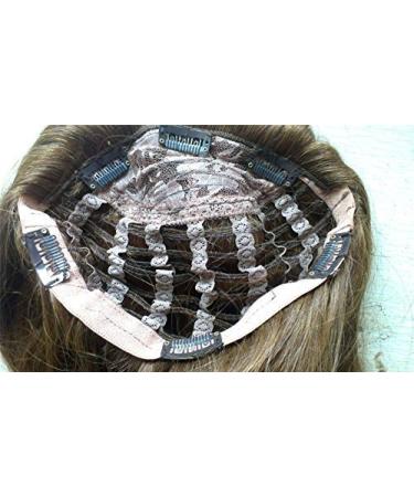Remehi 3/4 Half Wig - 100% Indian Remy Human Hair Silky Smooth 46 cm #8 Chestnut Brown | Shop Now for International Shipping - Buy Online on GoSupps.com