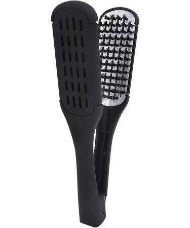 Hair straightener comb nonslip styling tool styling tool with clamp hairs Comfortable to hold hair straightener brush for daughter friend sister Doublesided hair straightening comb - Buy Online on GoSupps.com