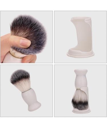 Frcolor Men's Beard Razor Brush with Stand - Premium Habita Grass Handle - Ideal for Grooming & Styling - International Shipping Available - Buy Online on GoSupps.com