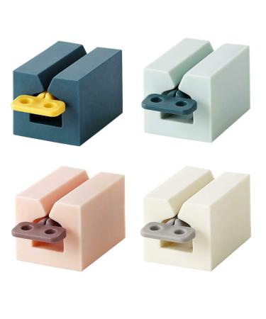Rosrrtlm 4Pcs Multifunctional Toothpaste Tube Squeezer Plastic Tooth Paste Holder Dispenser