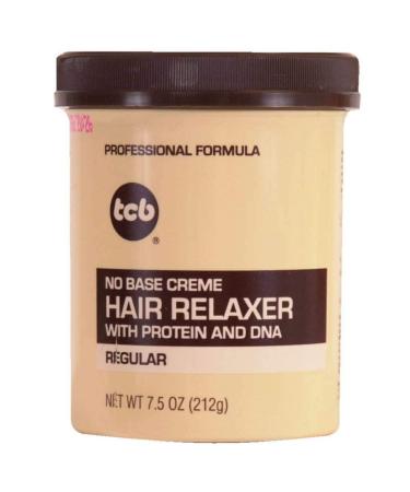 TCB No Base Creme Hair Relaxer With Protein And DNA Regular 7.5 Oz.