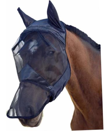 Kisangel Pet Horse Horse Fly Covering Fly Horse Coat Defense for Horses Breathable Horse Facial Horse Ear Bonnet Breathable Mesh Blindfold With Ears - Buy Online on GoSupps.com