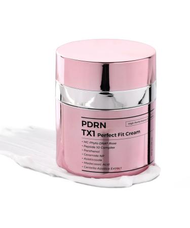 PRETTYSKIN Vegan PDRN Elasticity Cream 21% Rose Derived PDRN + 10 Peptides + SNOW SP Patent + TECA Moisturizing Facial Cream for Firm-Looking Skin 1.76 oz. (PDRN TX1)