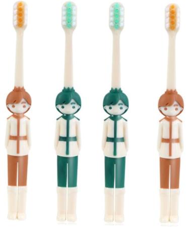 Angoily 12-Pack Children's Toothbrushes Travel-Friendly Mini Toothbrushes with Rubber Protection for Kids | Ideal Oral Care for Little Ones - Buy Online on GoSupps.com