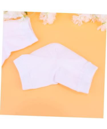 2 Pairs Gel Spa Socks Rough Calluses Socks Breathable Socks Overnight Moisture Socks Ankle Socks Foot Moisturizer Socks Heel Sleeves Protectors Women's Anti-Crack Heel Socks White - Buy Online on GoSupps.com